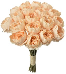 Buchet flori artificiale de bujor bej 20/16/30 cm