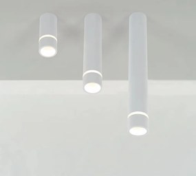 Spot aplicat tavan SPLIT alb L-10,2cm