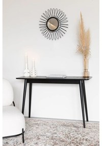 Masă consolă neagră 40x120 cm Fabio – White Label