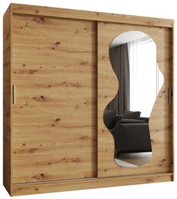 Dulap de haine 200 cm Ulta (Stejar artisan). 1126328