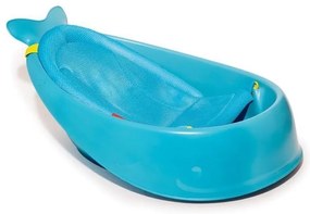 Cădiță pentru bebeluși cu covoraș ergonomic Skip Hop MOBY 3 albastru