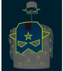 Lustră pentru copii Dalber 61812 BLUE HERO 1xE27/15W/230V