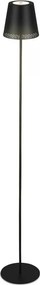 Briloner 1438015 - Lampă de podea LED dimabilă KIKI, 4,3 W/5 V, IP44, 2600 mAh, negru