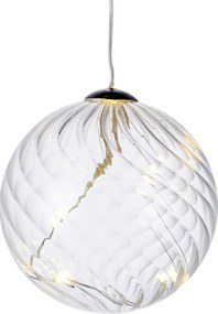 Decorațiune cu lumină LED Sirius Wave Ball, Ø 8 cm