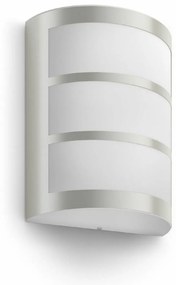 Lampă de perete Philips Python UltraEfficient pentru exterior cu LED-uri 3,8W 2700K, argintiu