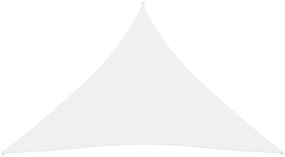 Parasolar, alb, 4x5x5 m, tesatura oxford, triunghiular Alb, 4 x 5 x 5 m