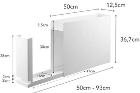 Organizator de bucătărie din metal Tower – YAMAZAKI
