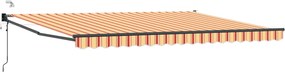 vidaXL Cort electric retractabil Multicolour 4,5 × 3 m