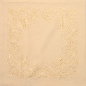 Husa de perna decorativa LITTLE GARDEN 40x40 cm, crem
