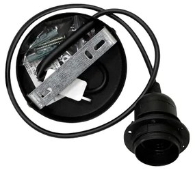 Lustră pe cablu Duolla OVAL VEGAN 1xE27/15W/230V maro