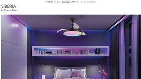 Lustra LED RGB CCT cu ventilator si telecomanda SIBERIA MA-8759