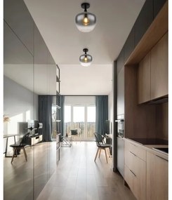 Plafonieră Globo 15548D MAXY 1xE27/40W/230V negru