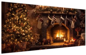 Tablou - Atmosfera de Crăciun (120x50 cm)