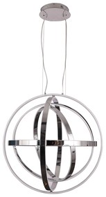 Lustra LED suspendata design modern COPERNICUS crom, 60cm