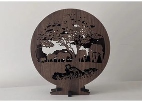 Li-Go 23610/DUB2 - Lampă LED decorativă de masă dimmabilă, LED/12W/230V, 20x22 cm, stejar