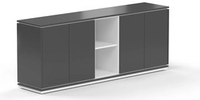 Dulap jos Creator 202,2 x 44,5 x 80,3 cm, alb / antracit