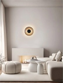 Aplica LED moderna design decorativ NOUS nickel negru/fumuriu