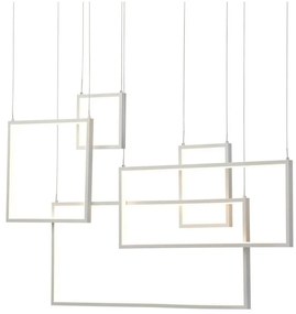 Redo PLANA 01-2316 – lustru suspendat LED dimabil pe cablu, 80W, 230V, alb