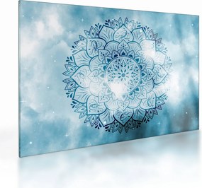 Tablou pe sticlă - Mandala cerească (70x50 cm)