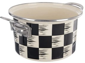 Orion Oală emailată Șah Lem, 2 l, diametru 18 cm