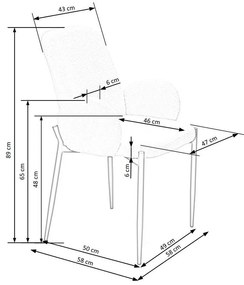 Scaun de bucaterie Lana, gri