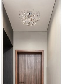 Plafoniera design elegant KATRINA 45cm crom 64135DC GL
