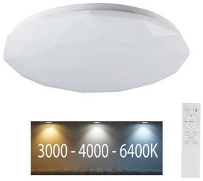 Plafonieră LED dimabilă LED/40W/230V 3000K/4000K/6500K + telecomandă