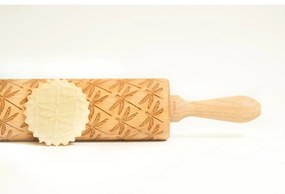 Făcăleț din lemn cu model pentru aluat Valek Dragonfly