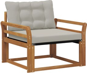 vidaXL Set de canapele de exterior Lemn solid de Acacia și Textilene