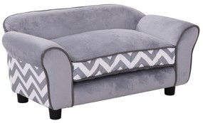 PawHut canapea pentru caini, 73.5x41x33 cm, gri | AOSOM RO