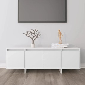 Comoda TV, alb, 120x30x40,5 cm, PAL 1, Alb