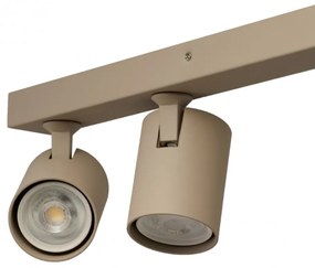 Plafoniera liniara bej cu 4 spoturi EXO 4, 120cm