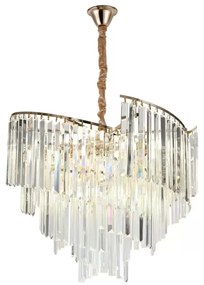 Candelabru Cristal, Elit's Page, 50cm , 6 x E27 Auriu