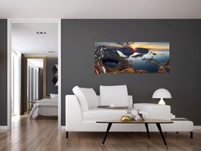 Tablou - Peisaj montan, Norvegia (120x50 cm)