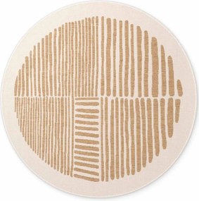 Covor pentru exterior și interior crem/în culoare naturală rotund ø 160 cm Haringey Bounds – Ted Baker