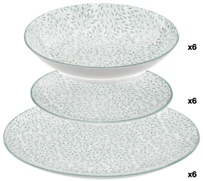 Set vesela de masa JASMIN, 18 bucati