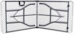 Masa catering CATERON 70x180 cm, albă