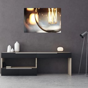 Tablou cu becul aprins (90x60 cm)