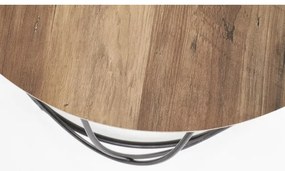 Măsuță de cafea NUBIRA 41x60 cm negru/maro