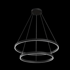 Lustra suspendata LED design tehnic Rim negru MYMOD058PL-L74B4K