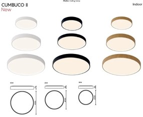 Plafoniera LED CCT, dimabila, diametru 38cm, alb, CUMBUCO II MA-8835