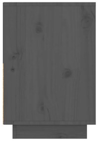 Noptiera, gri, 60x34x51 cm, lemn masiv de pin 1, Gri