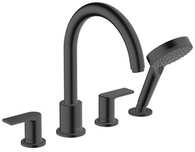 Baterie cada - dus Hansgrohe Vernis Shape 4 elemente negru mat