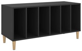 831974 vidaXL Comodă discuri, negru, 100x38x48 cm, lemn prelucrat