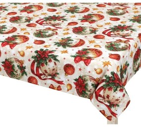 Bellatex Fată de masă Decorațiuni de Crăciun, 120 x 140 cm, 120 x 140 cm