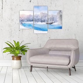 Tablou - Lac de gheață (90x60 cm)