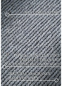 Covor tip traversă gri țesut manual din lână 80x200 cm Francois – Villeroy&amp;Boch