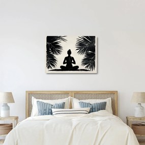 Tablou pe sticlă - Yoga (70x50 cm)