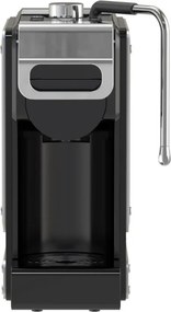La mâna a doua: Espressor cafea macinata si capsule 8in1 Oliver Voltz OV51171N8M, 1450W, 1 L, 5 adaptoare, 19 bar, Negru/Argintiu