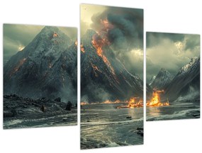 Tablou - Erupție vulcanică (90x60 cm)